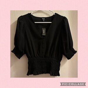 Express Smocked Waist Top